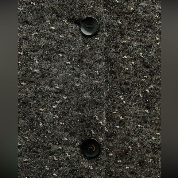 ZARA MANTECO WOOL BLEND BOUCLE COAT ZW COLLECTION Size M - Picture 10 of 12